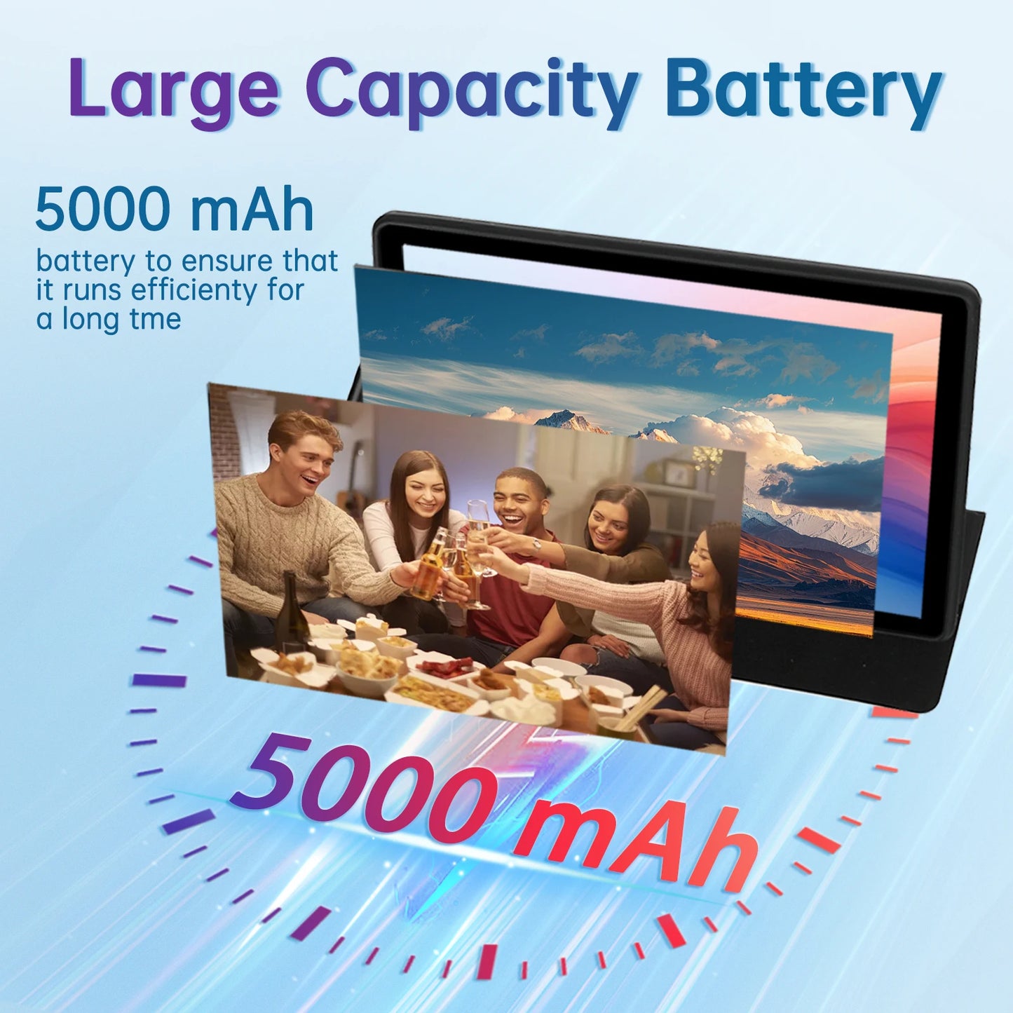 C108 10.1 Inch Tablet Octa-Core Processor 10GB RAM 128GB ROM Android 14 With Case