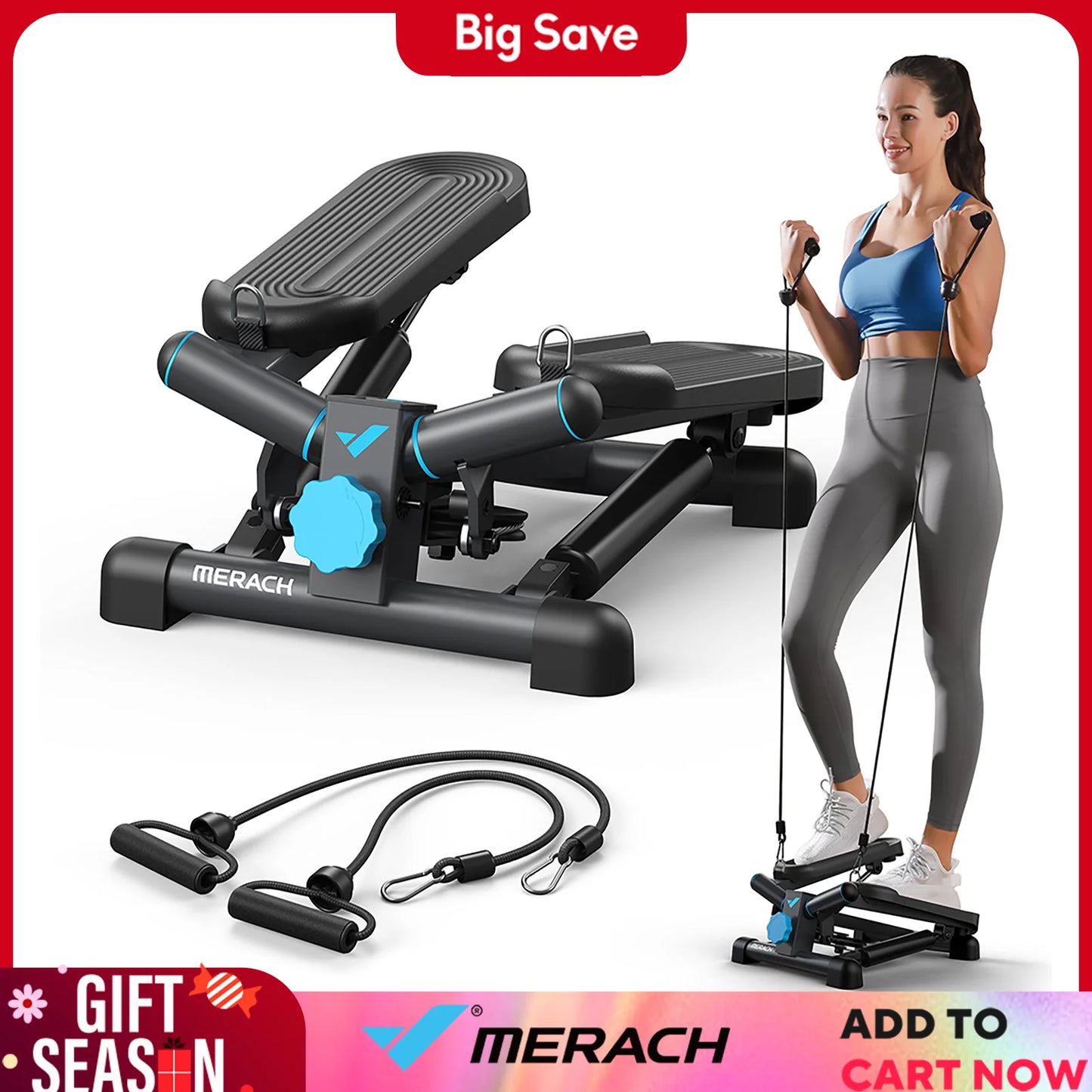 Mini Stepper for Exercise Twist Stair Stepper 330LBS Capacity Stepper Exercise Equipment