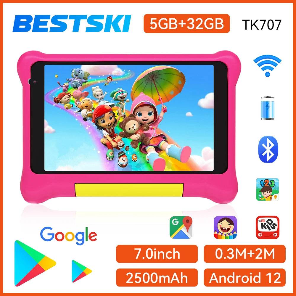 Kid Tablet Android13, 5GB RAM 32GB ROM,128GB
