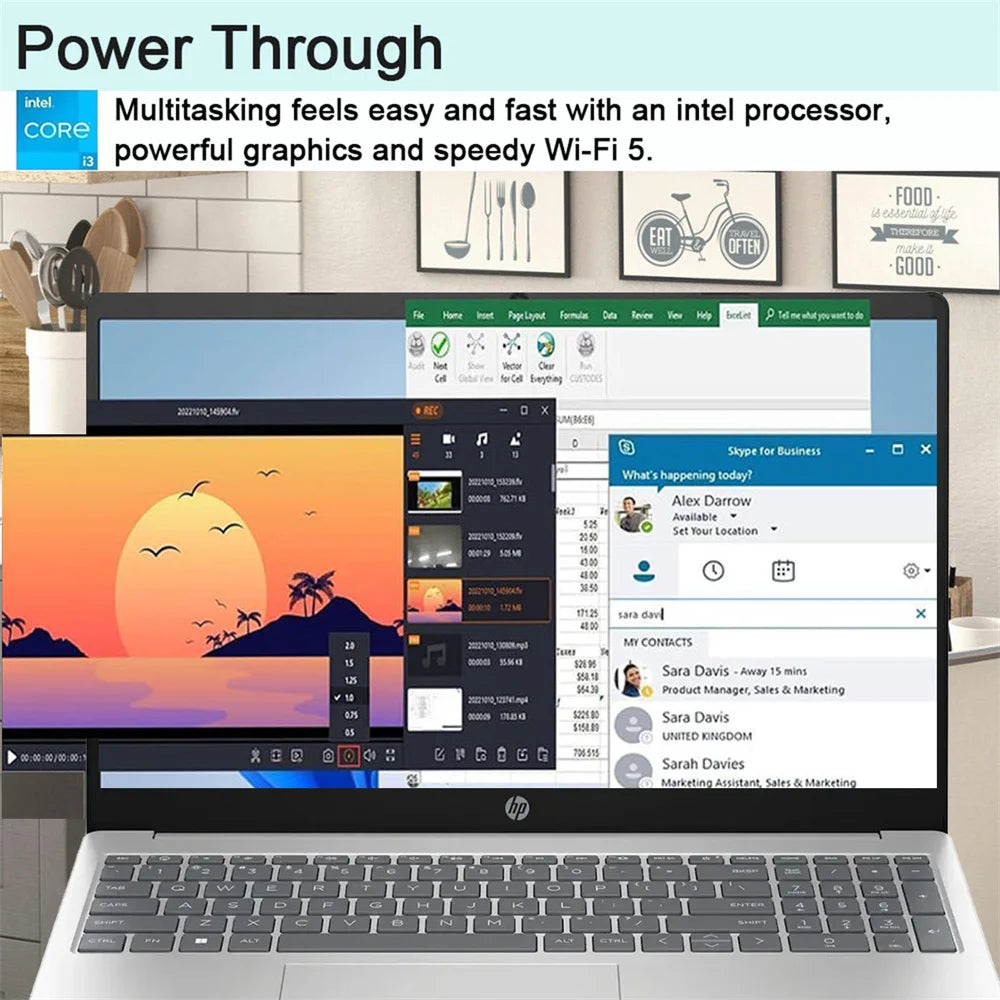 HP 2024 Business Laptop, 15.6" Touchscreen Laptop, Intel