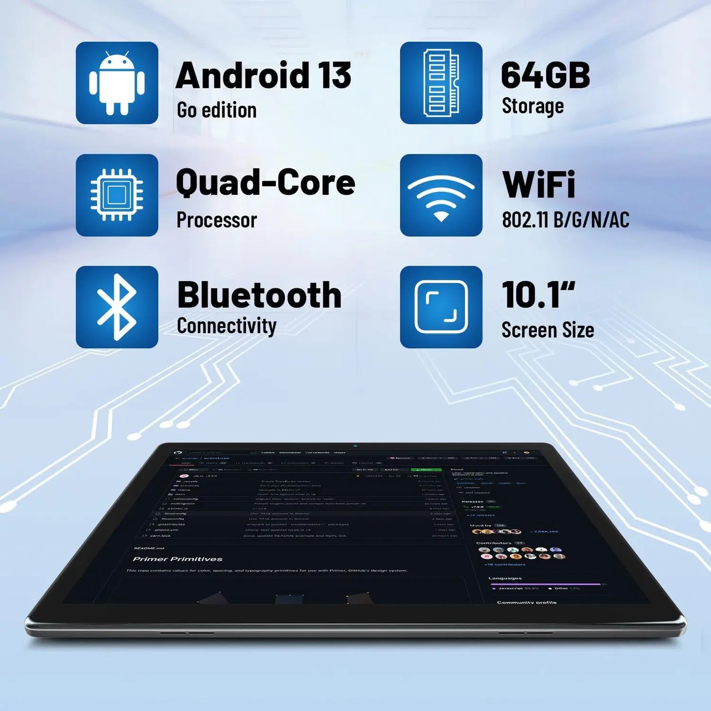 2025 NEW MB1001 Tablets 10.1" 1080P HD Display MP Camera