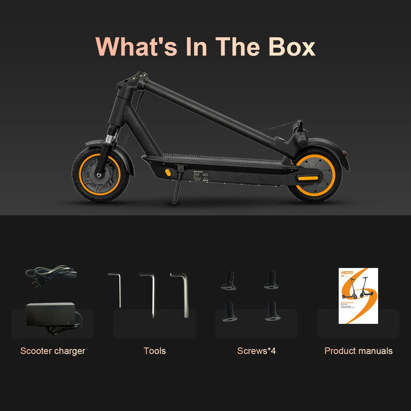 Electric Scooter Moped 21MPH 37.5 Miles Foldable Mobility