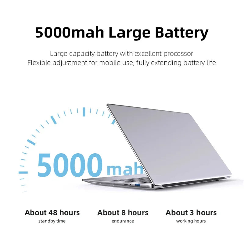 2025 Laptop Computer PC 14.1" intel Core i7-7500U Laptops 12GB RAM 1TB 2TB SSD