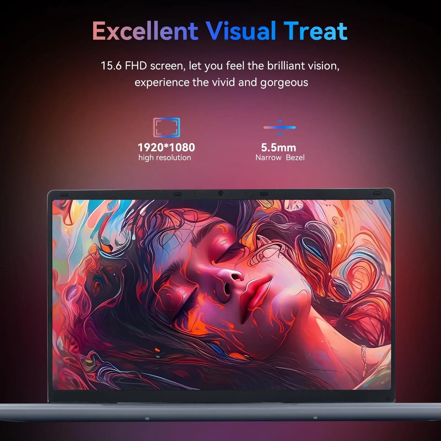 Bestski 15.6 Inch Laptop Intel N5095 Processor 12GB RAM 512GB