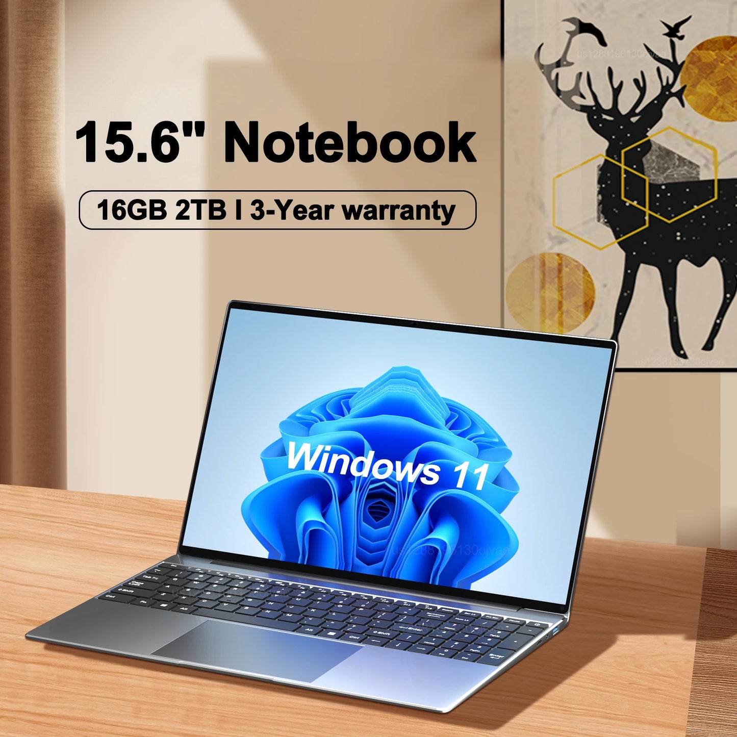 NEW 15.6" Ultra Slim Laptop 16GB RAM 2TB SSD Intel
