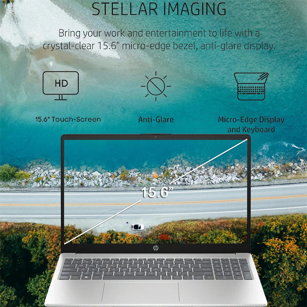 HP 2024 Business Laptop, 15.6" Touchscreen Laptop,