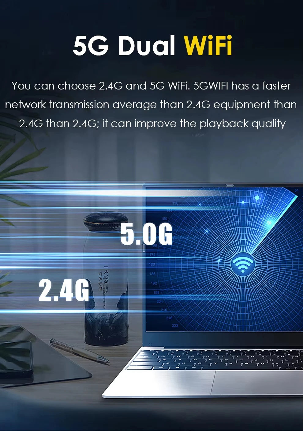 15.6 inch Portable i7 Laptop Fingerprint Unlock Notebook 16GB