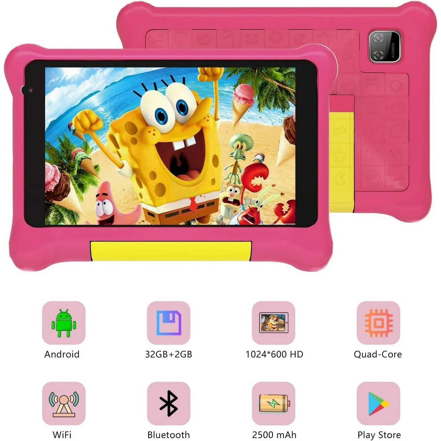 Kid Tablet Android13, 5GB RAM 32GB ROM,128GB