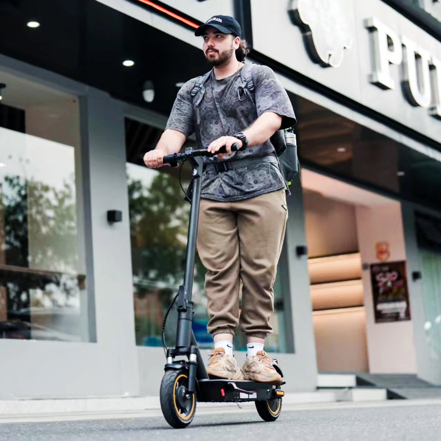 Electric Scooter Moped 21MPH 37.5 Miles Foldable Mobility