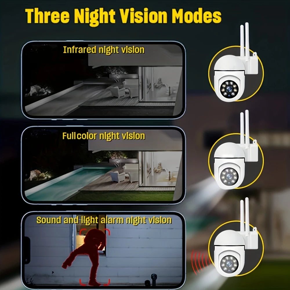 APP Wireless 1080P HD Indoor/Outdoor WiFi Security Camera, Color Night Vision,