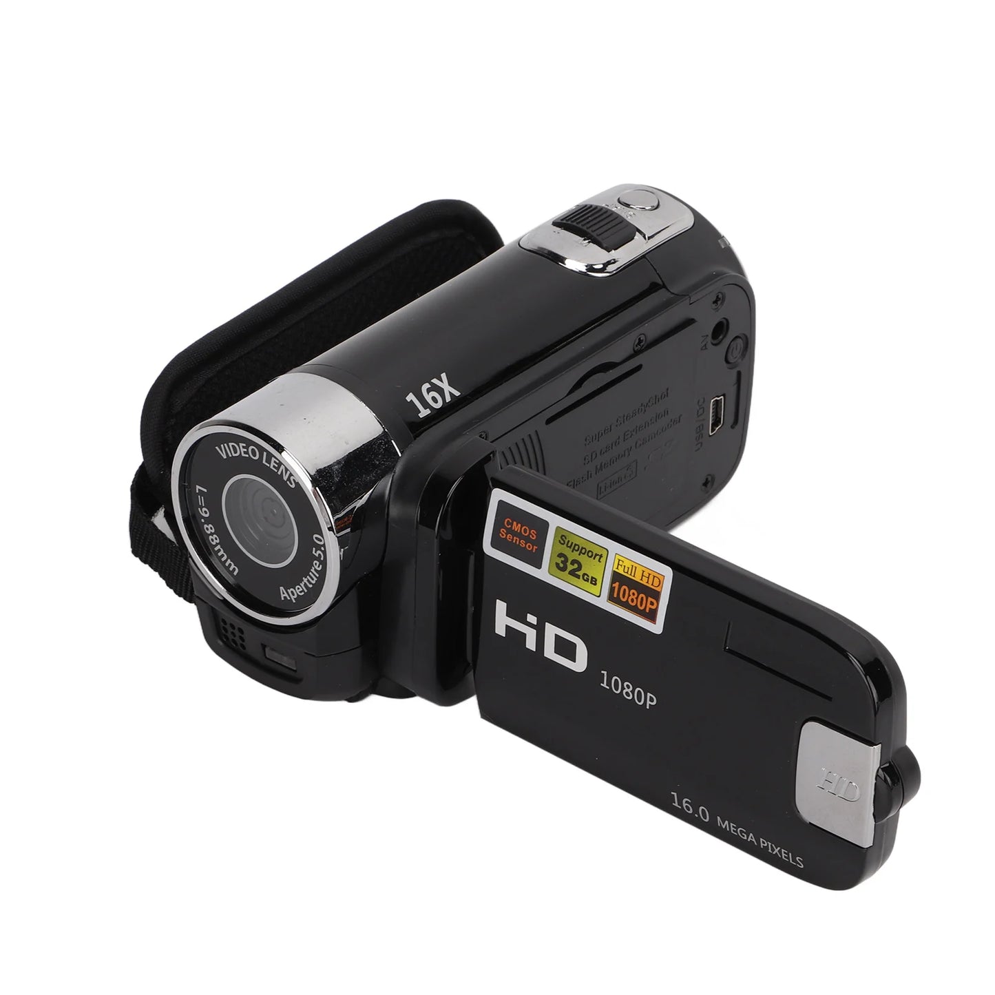 Video Camera Camcorder Full HD 4K 48MP Camera Recorder 270°