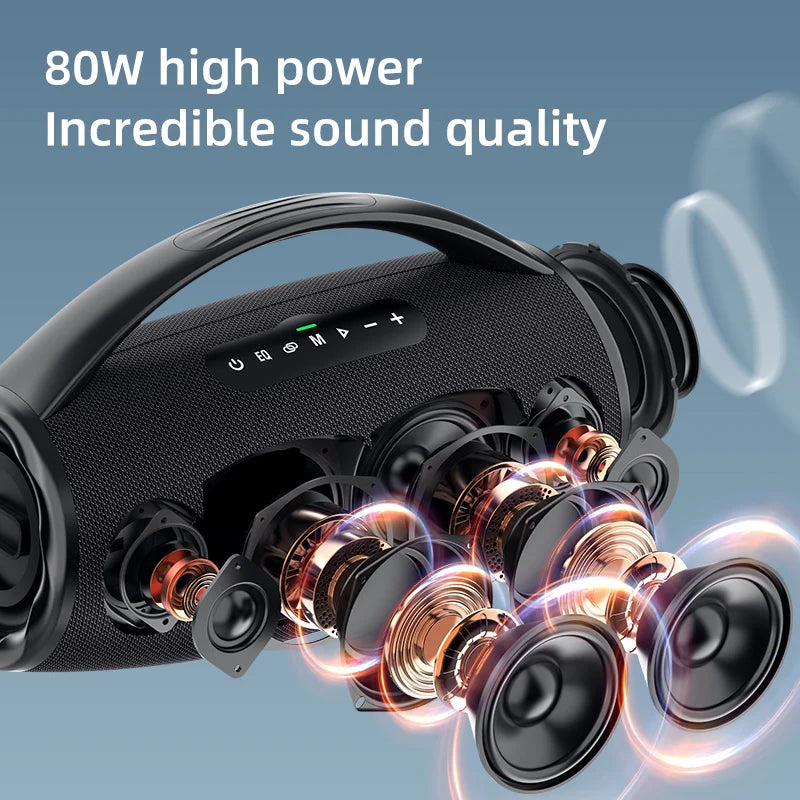 Zealot-S97 80W high power bluetooth speaker portable RGB colorful light