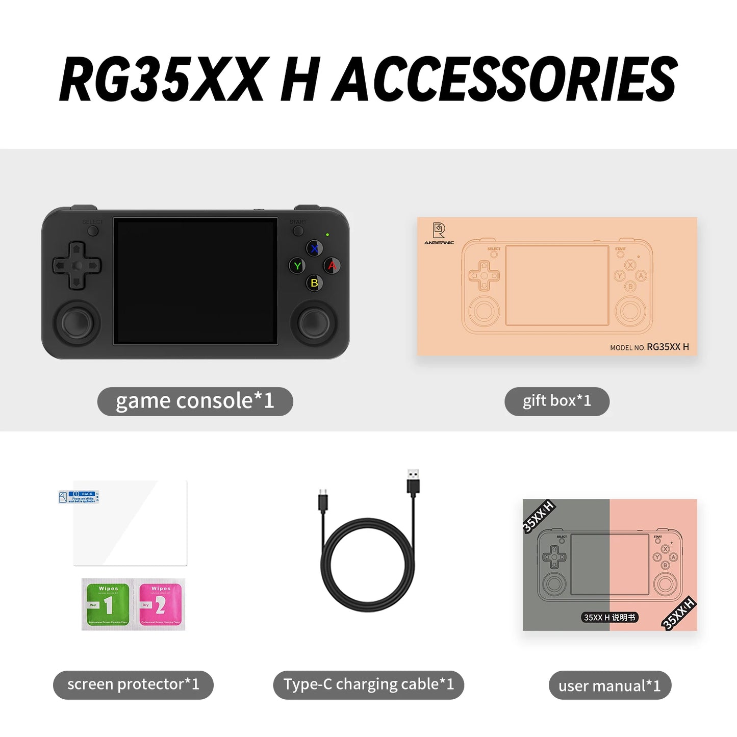 Retro Handheld Game Console 64-bit 5000 Video Games Supports WIFI Bluetooth