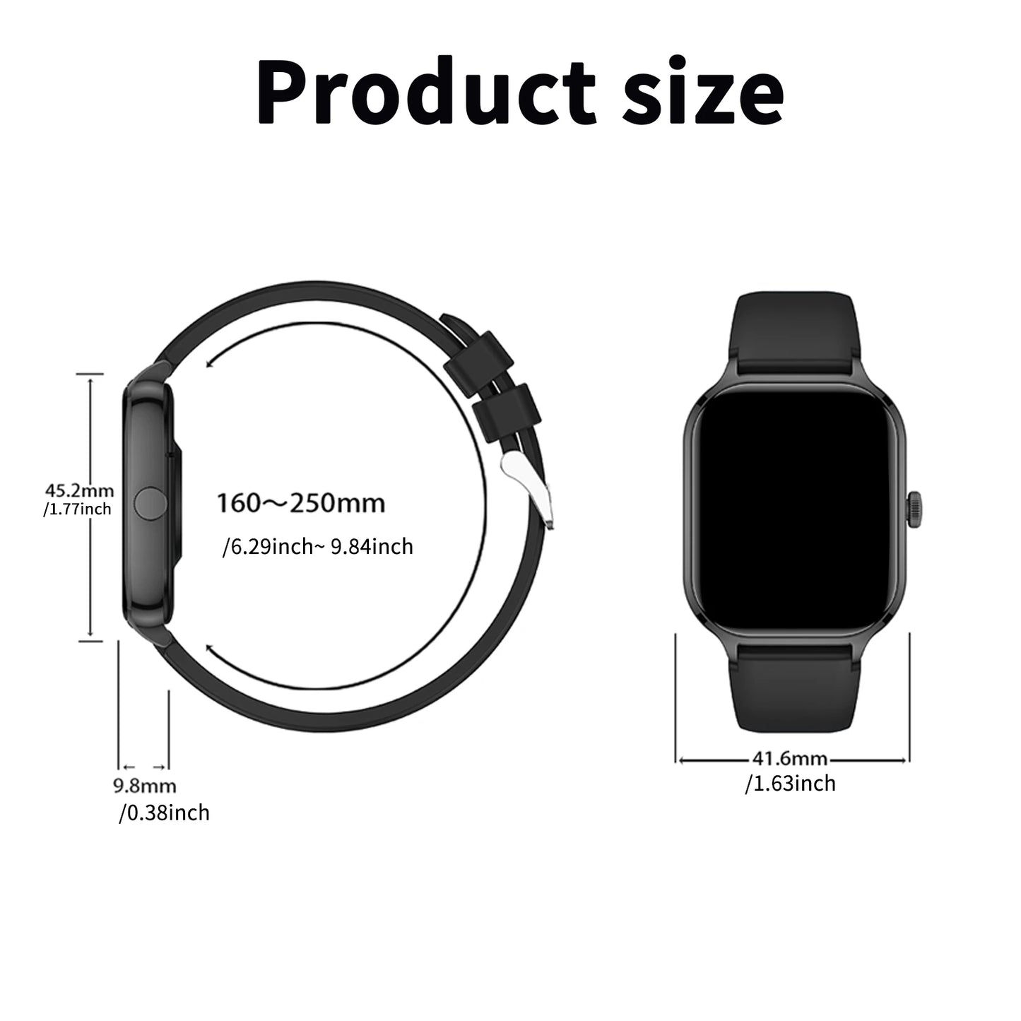 Smart Watch For Women Full Touch Screen Bluetooth Call Watches Sport Fitness