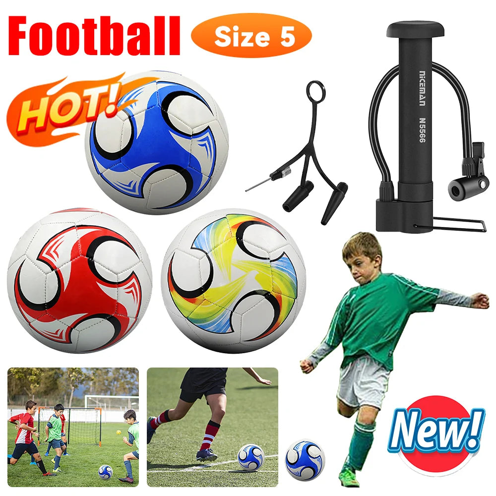 Professional Soccer Ball Standard Size 5 Football Machine