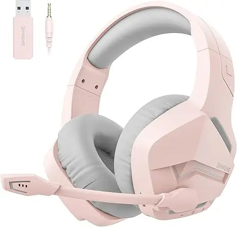 Wireless Gaming Headset with Mic for PC PS4 PS5 2.4G Bluetooth USB Gamer