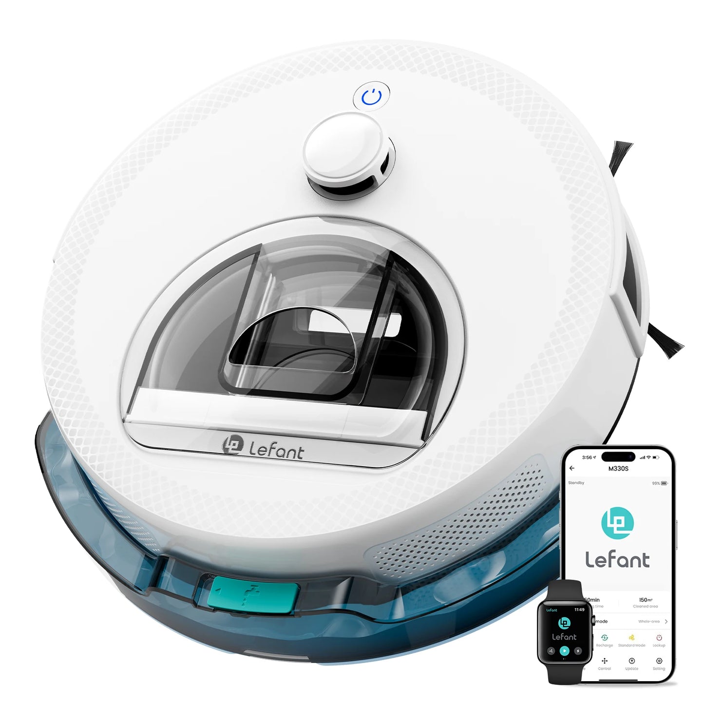 Robot Vacuum and Mop, Upgraded LiDAR Navigation, 6000Pa Strong Suction , Self-Charge, WiFi/Alexa