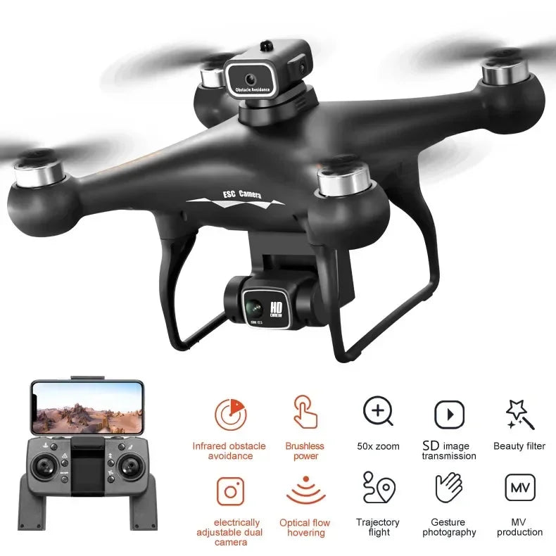 MAX Drone Professional with 3 Batteries 8K Dual Camera Optical Flow
