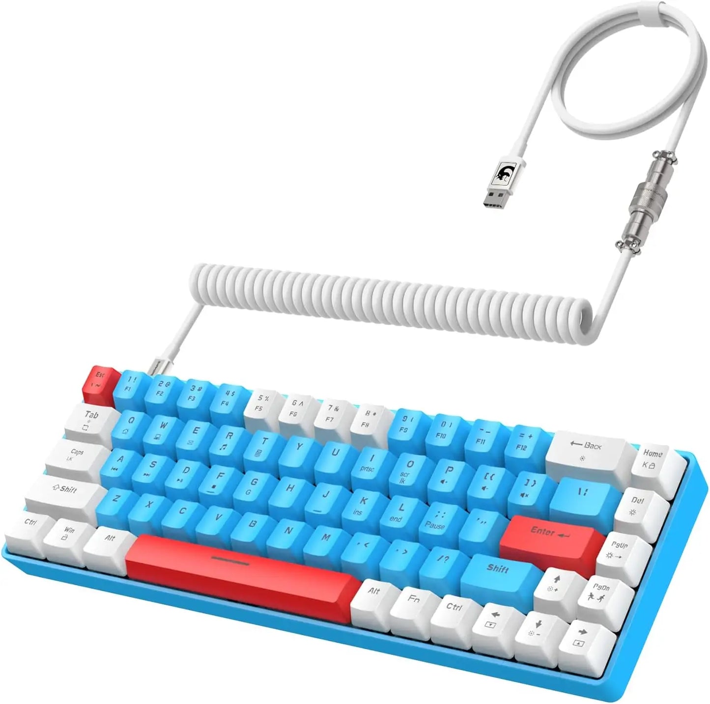 Wired 65% Mechanical Gaming Keyboard with RGB Backlit