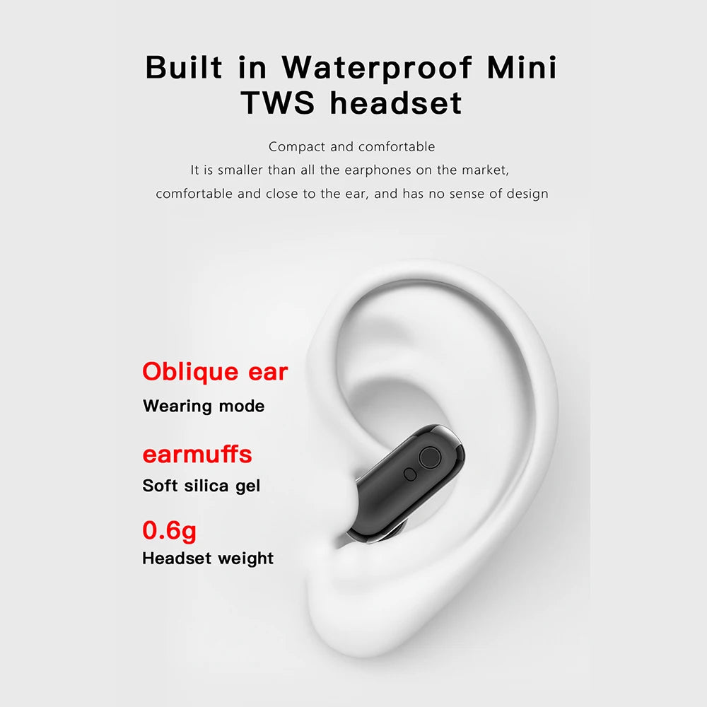 X10 Headset Smart Watch TWS Two In One Wireless Bluetooth Dual Headset Call Health Blood Pressure Sport Music Smartwatch