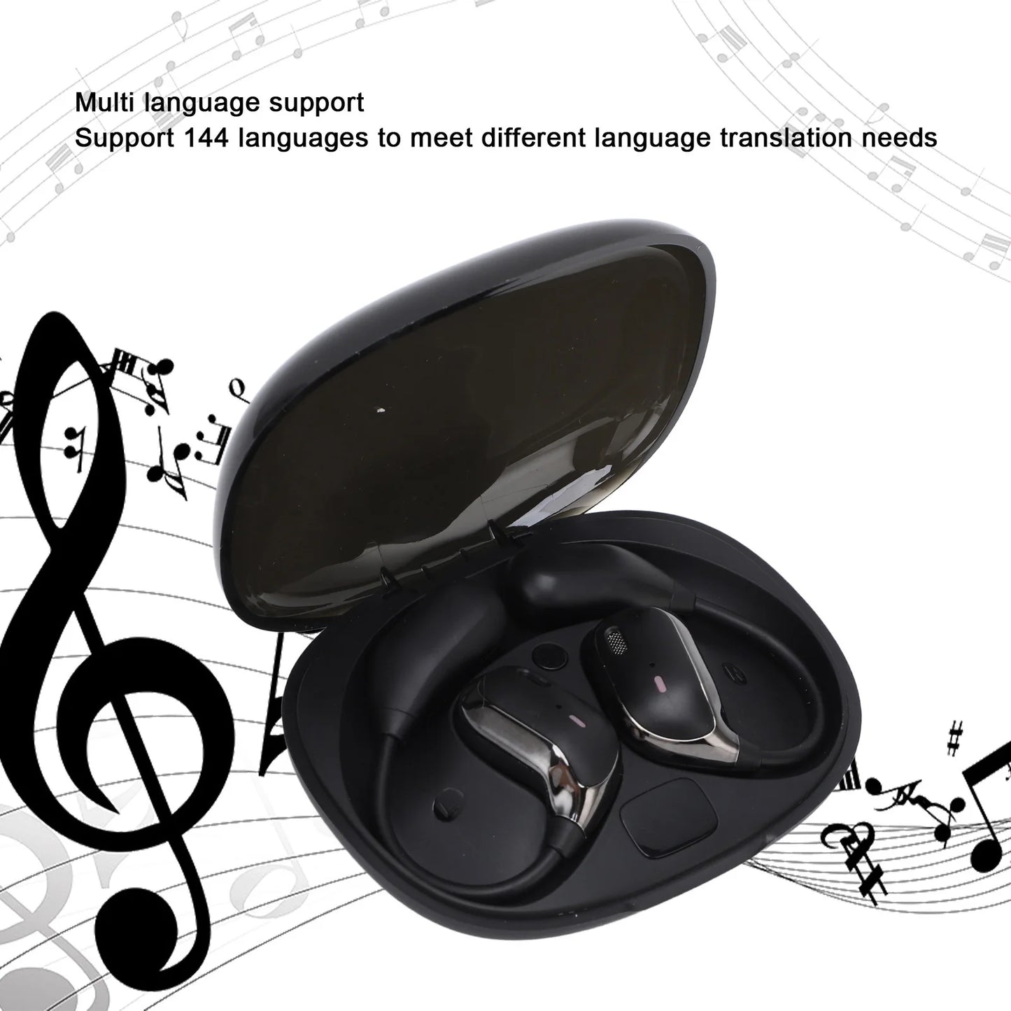 Translation Earbuds Bluetooth 5.4 Support 144 Languages Fast Reaction