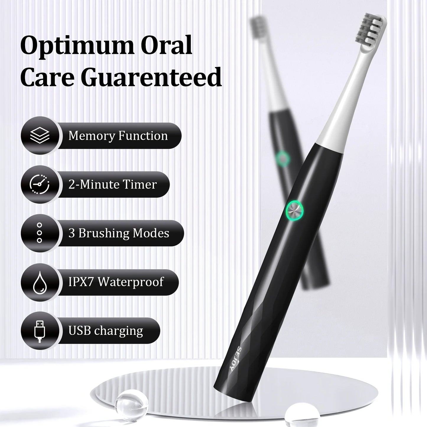 Sonic Electric Toothbrush Personal Care Appliances Oral Rechargeable
