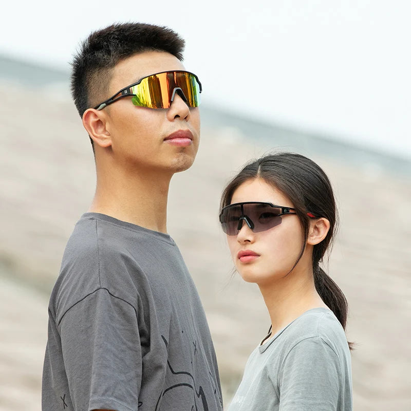Cycling Glasses Photochromic Polarized Lens Bike Glasses UV400 Protection Eyewear