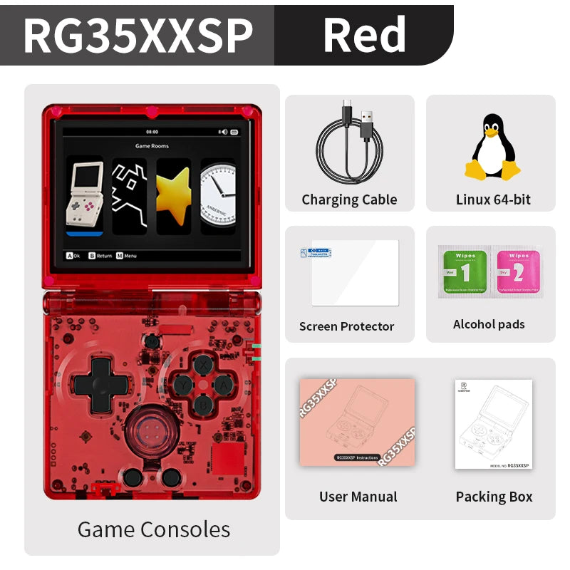 Flip Retro Handheld Game Console Linux 64bit WiFi Bluetooth