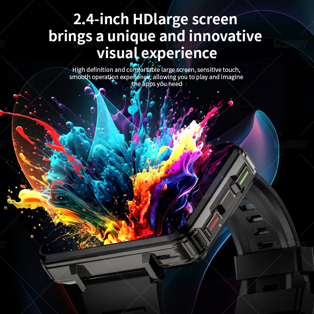 MAX Android Watch Phone Square Big Screen Wifi 4G Calls Smartwatches