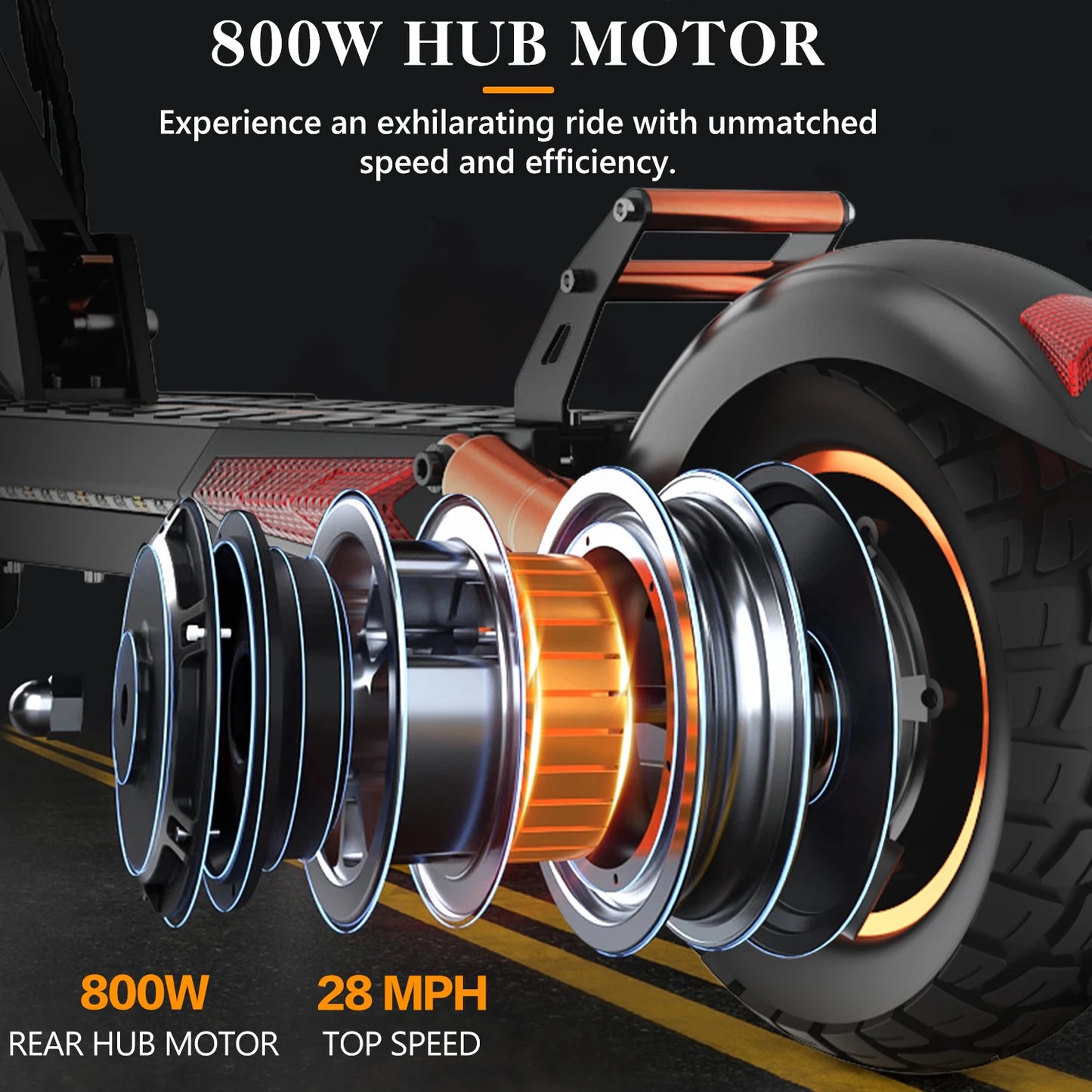Electric Scooter IENYRID M4 Pro S+ 800W Motor 48V 12.5AH Battery 10"Tire Escooter