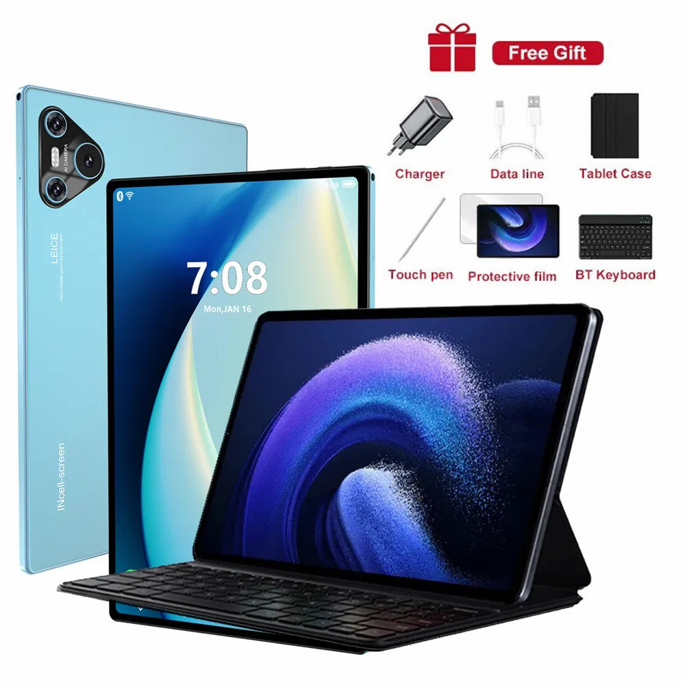 2025 Pad 16 Pro Tablet 10 inch Android Snapdragon 870 Dual SIM