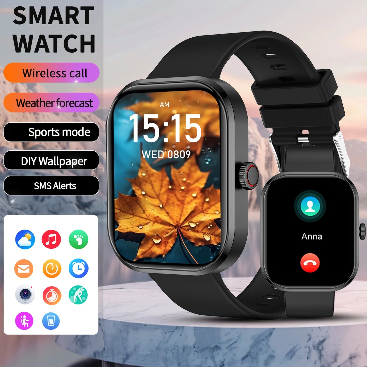 Multifunctional Smart Watch Men Women Bluetooth Connected