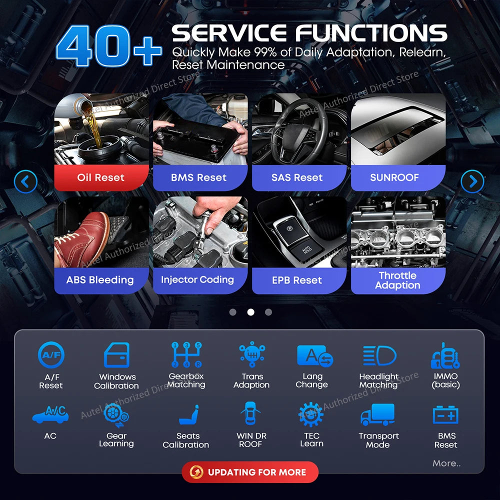 Car Diagnostic Tool 8-Inch OBD2 BiDirectional Scanner 40+ Service