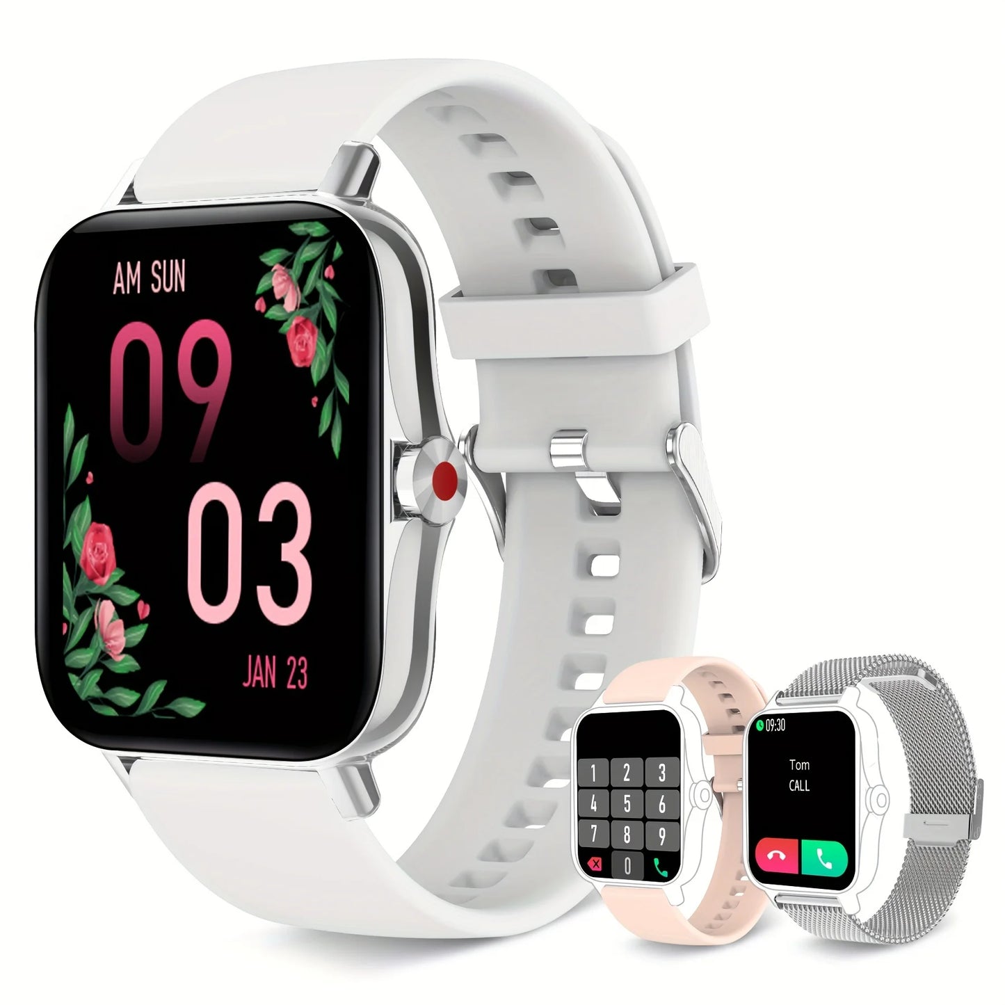 Smart Watch for Women(Call Receive/Dial), Fitness Tracker Smartwatch for Android