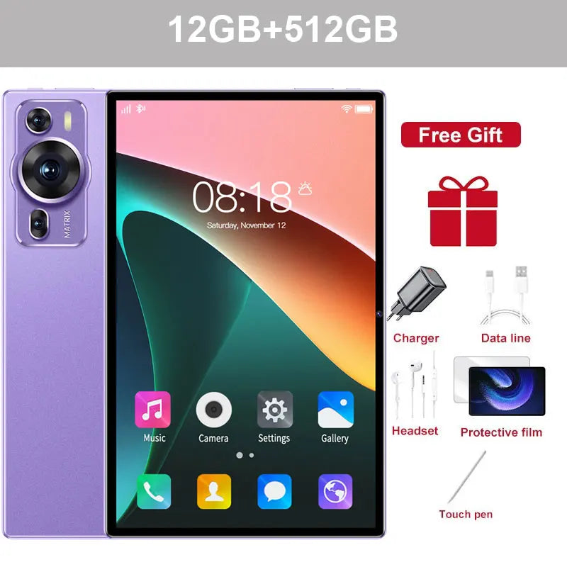 2025 New Original P60PRO Tablets 12inch Global Version HD Tab Android