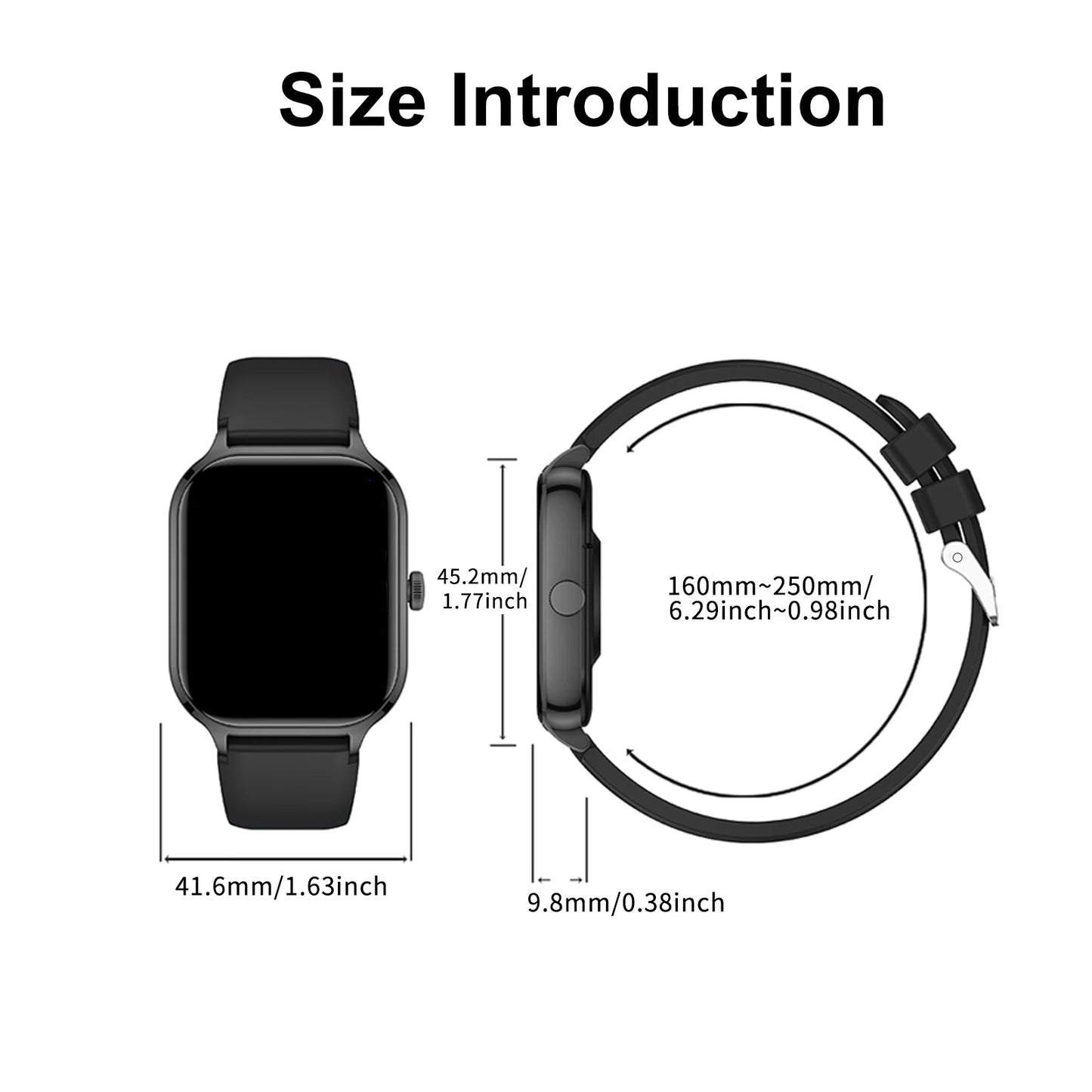 2025 Smart Watch, Wireless Dialing, Multiple Sport Modes,
