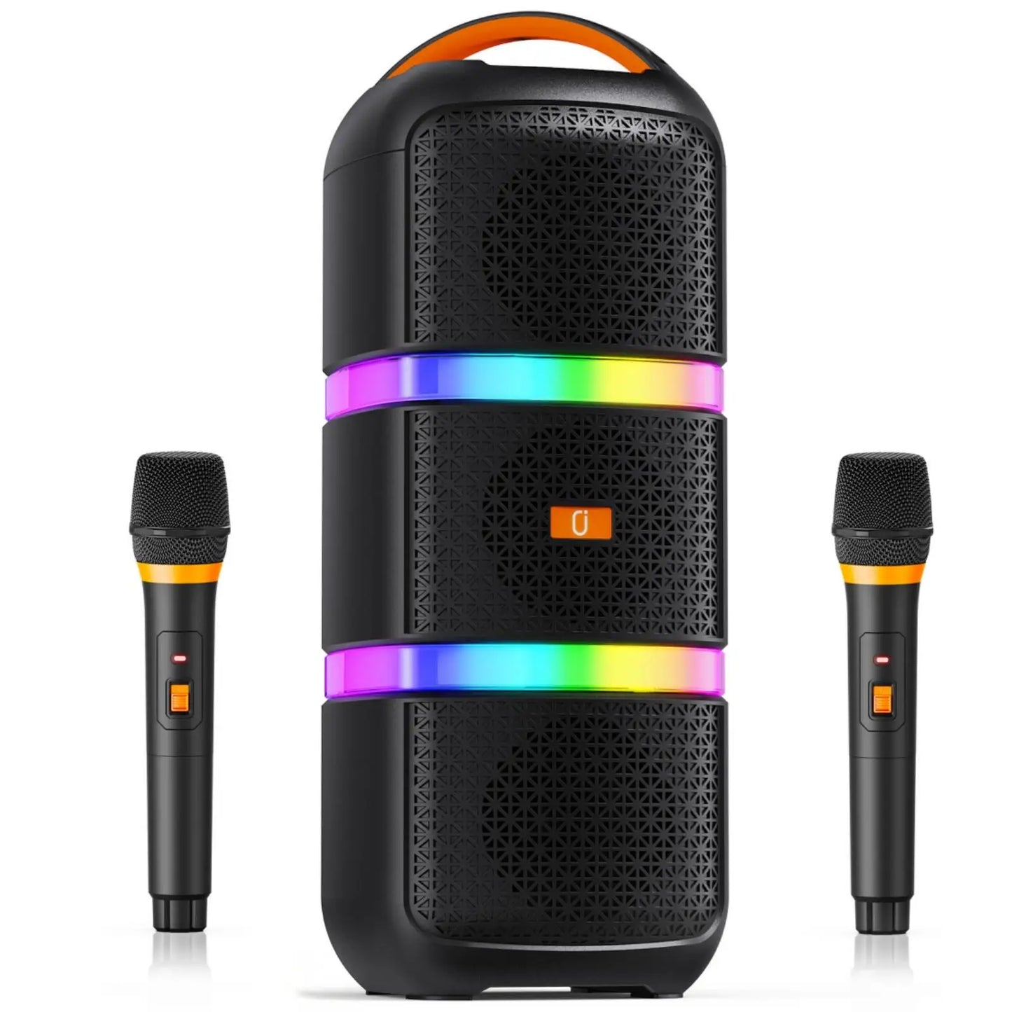 JYX Wireless Speaker, Portable Bluetooth Speaker, Karaoke Machine with 2 Microphone,