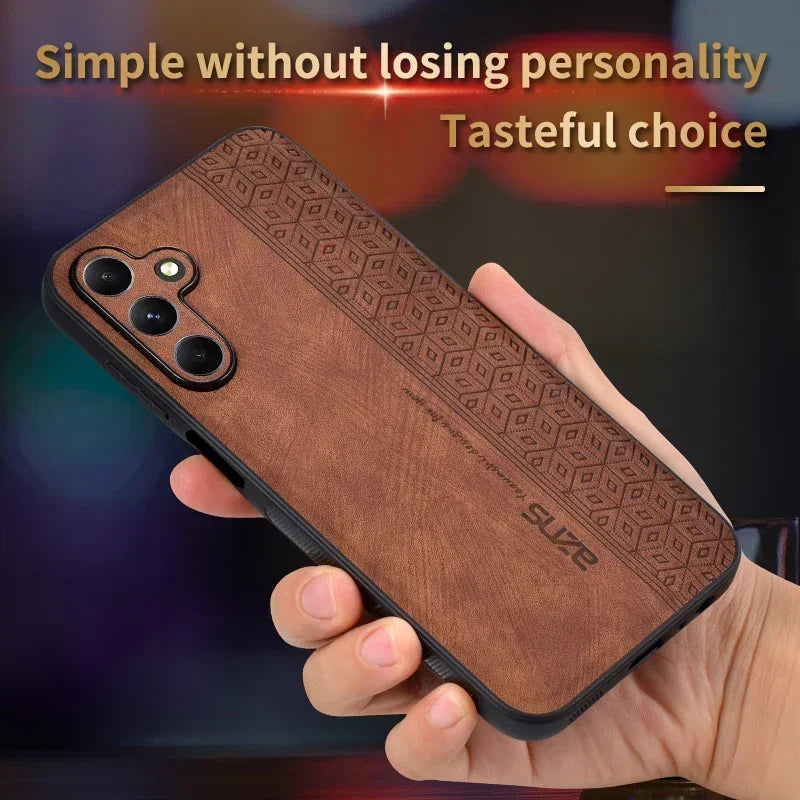 Luxury Leather Phone Case For Samsung Galaxy A15 A25 A35 A55 5G Bumper