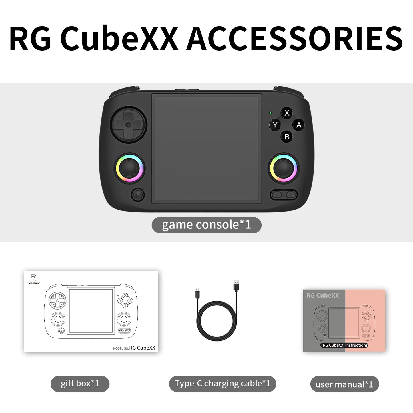 Retro Handheld Game Console 64-bit 5000 Video Games Supports WIFI Bluetooth