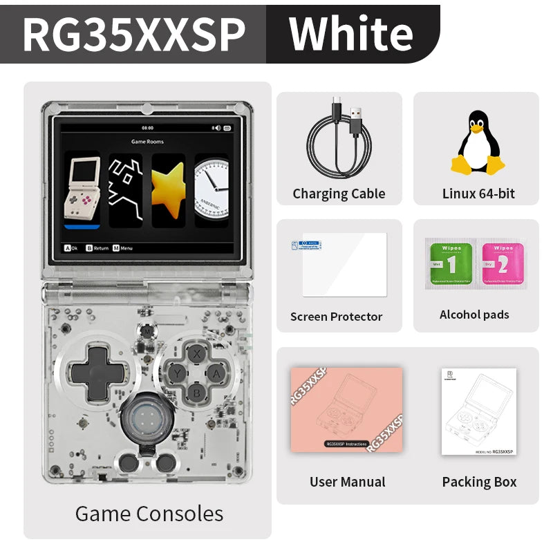 Flip Retro Handheld Game Console Linux 64bit WiFi Bluetooth