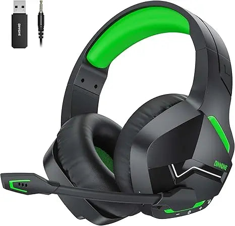 Wireless Gaming Headset with Mic for PC PS4 PS5 2.4G Bluetooth USB Gamer