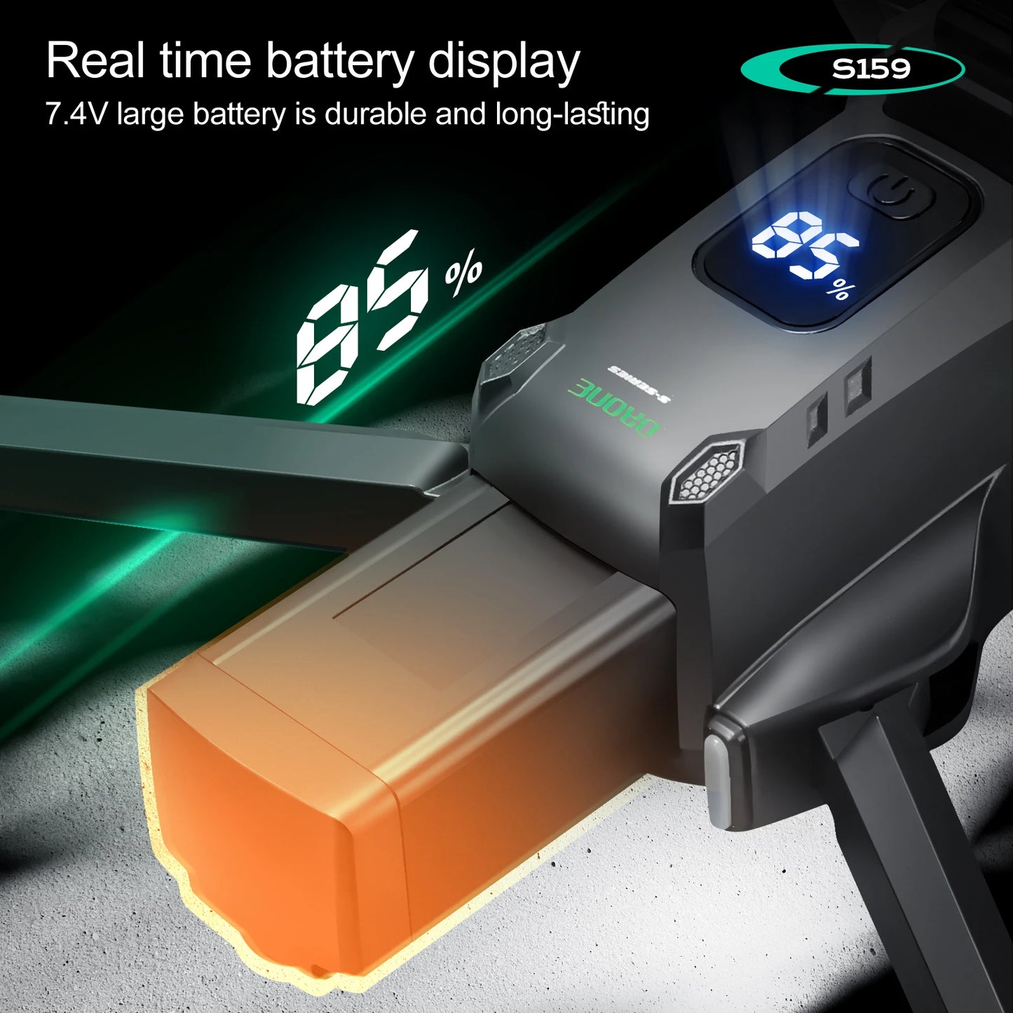 2025 Long-Endurance (2Batteries 45min) GPS Drone Dual Cameras LCD Remote