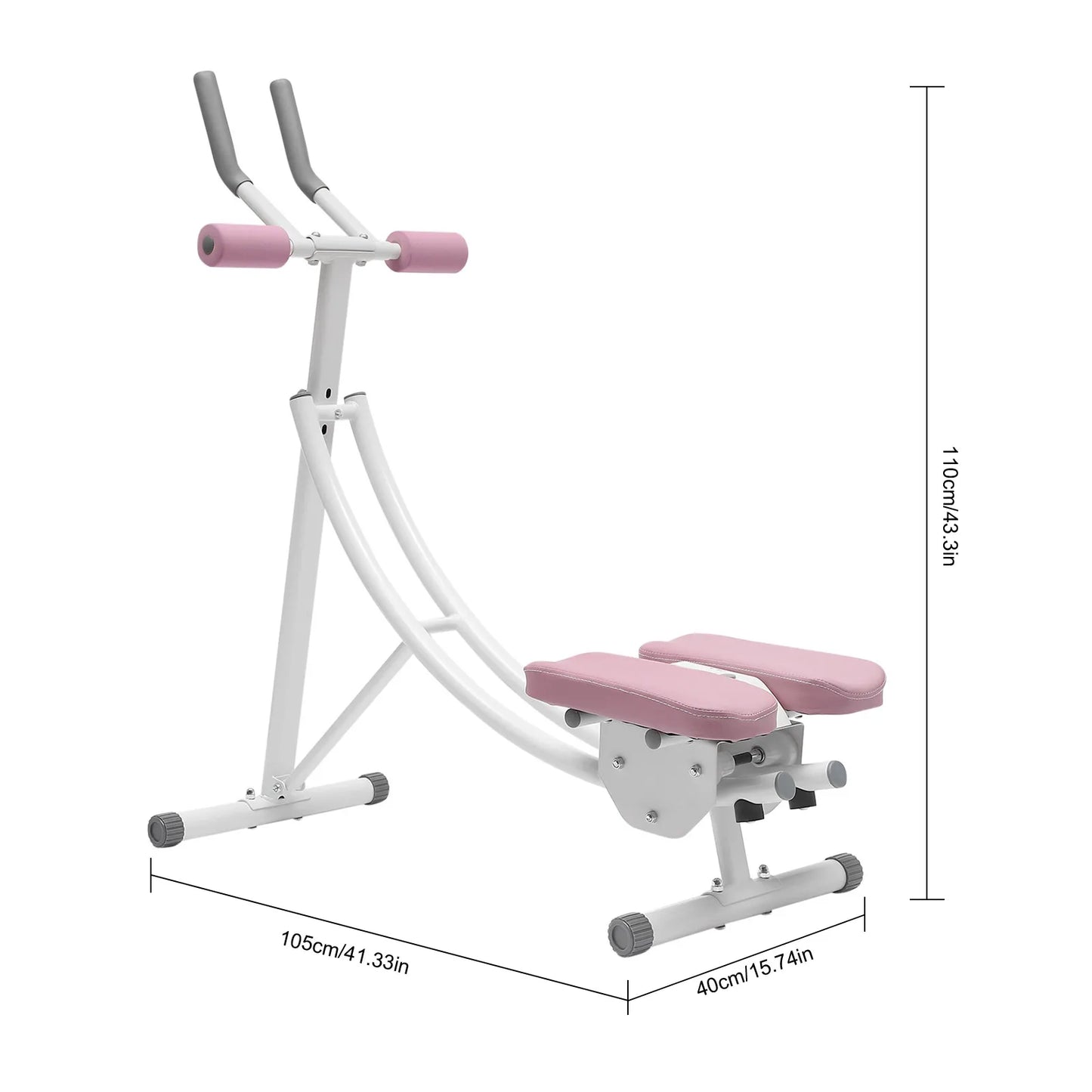 Ab Machine, 150kg/330lbs Weight Capacity, Foldable, Core & Abdominal Exercise