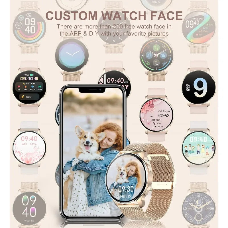 Smart Watch for Women (Answer/Make Call), Fitness Tracker for Android
