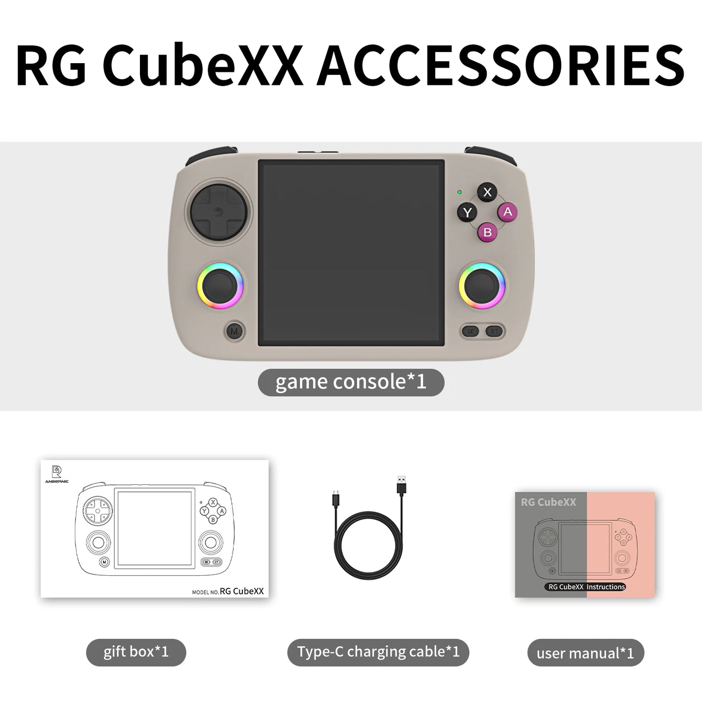 Retro Handheld Game Console 64-bit 5000 Video Games Supports WIFI Bluetooth
