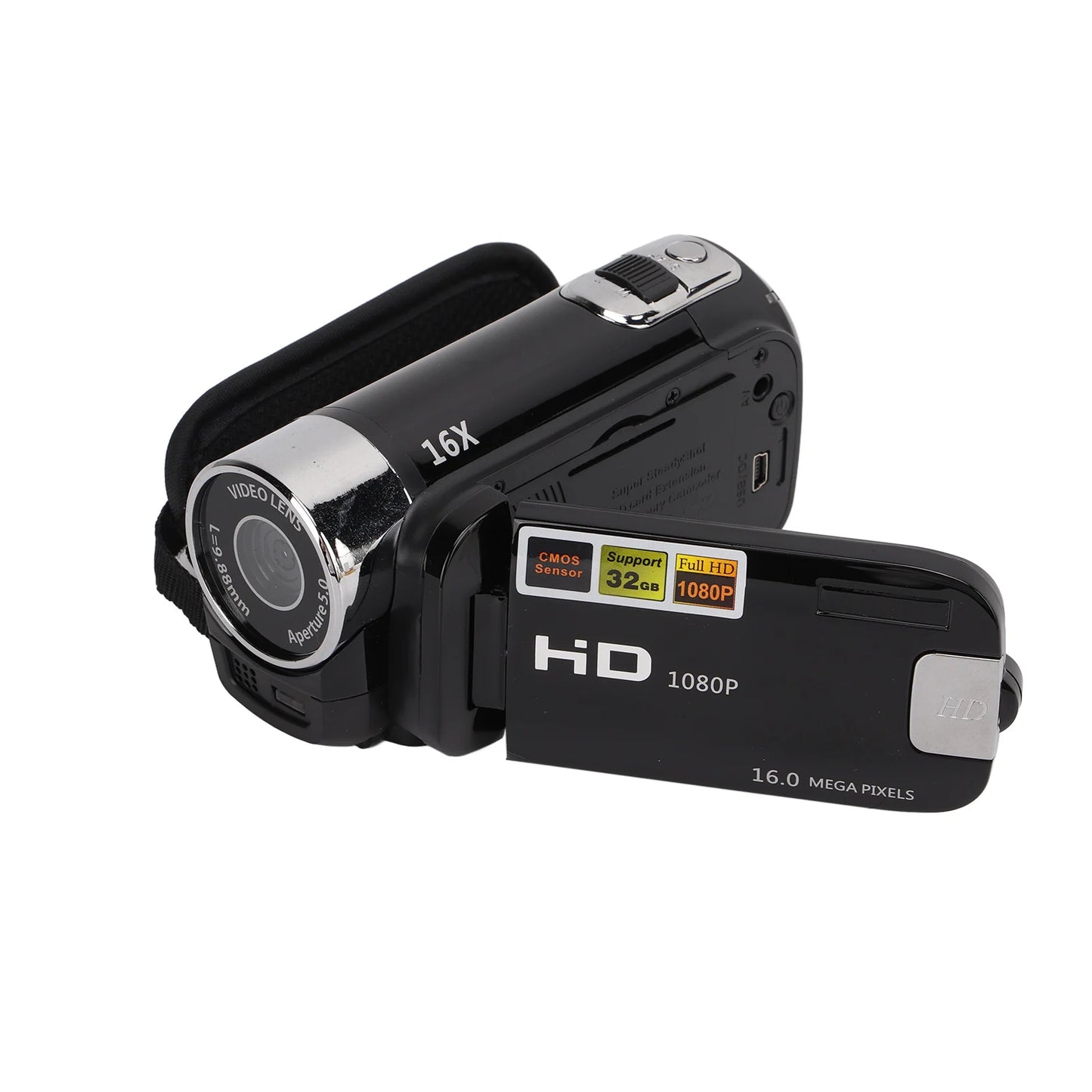 Video Camera Camcorder Full HD 4K 48MP Camera Recorder 270°