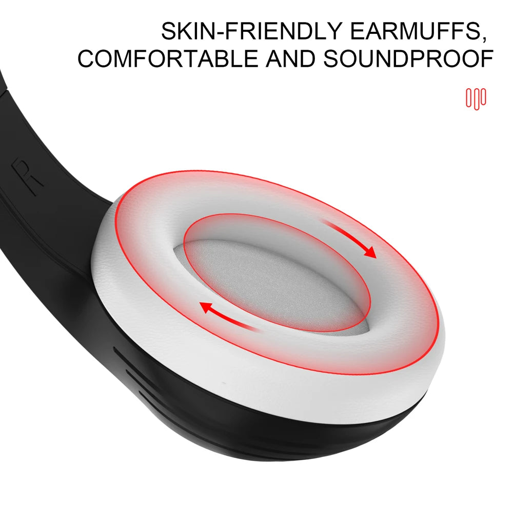 3.5mm Wired Over-Ear Headphones with Mic, Noise Cancelling, Stereo