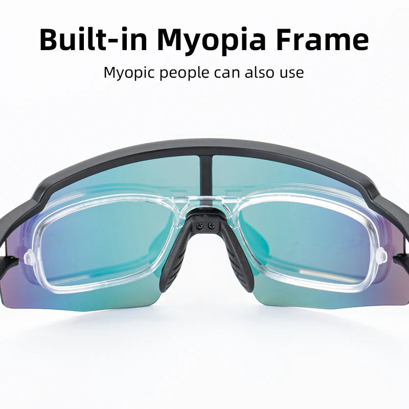 Cycling Glasses Photochromic Polarized Lens Bike Glasses UV400 Protection Eyewear
