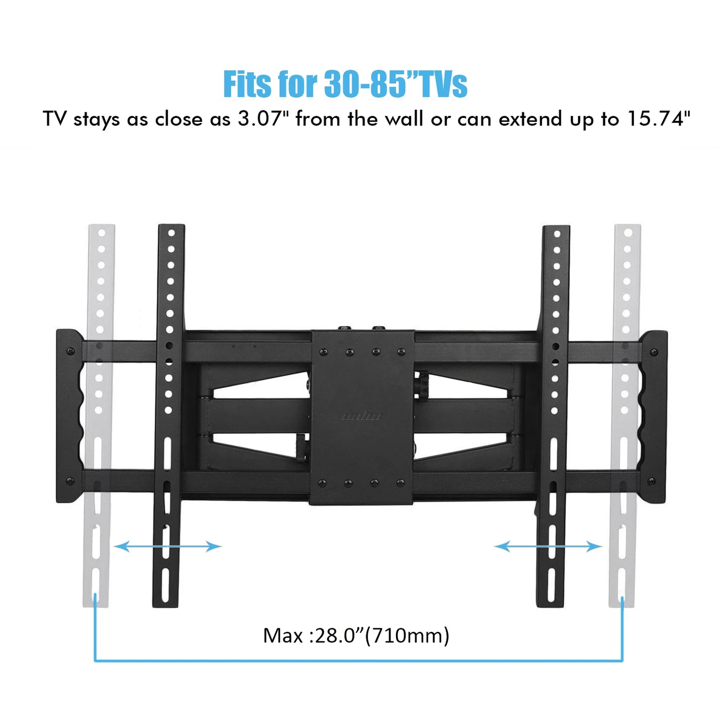 Full Motion TV Wall Bracket Tilt Swivel TV Mount for 30 - 85” LED