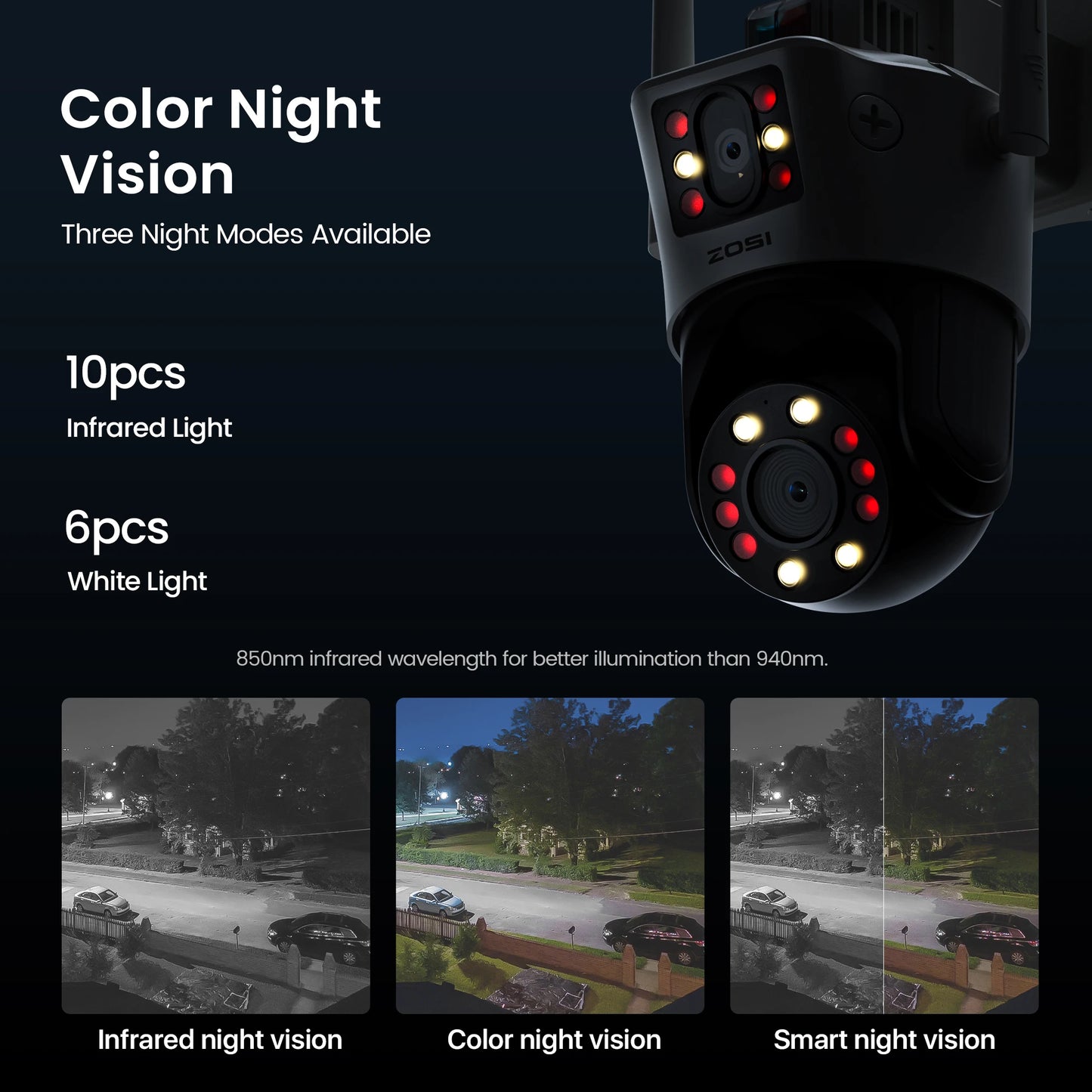 C298 Max 4K 8MP Dual-Lens(2x4MP) Wired WiFi PTZ Security Camera Outdoor